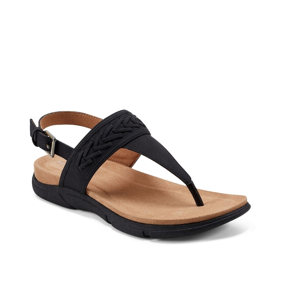 New Women's Easy Spirit Monte3 Black Sandals